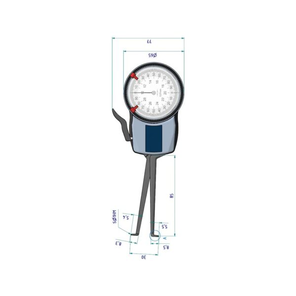 Mesureur d'épaisseur analogique H210